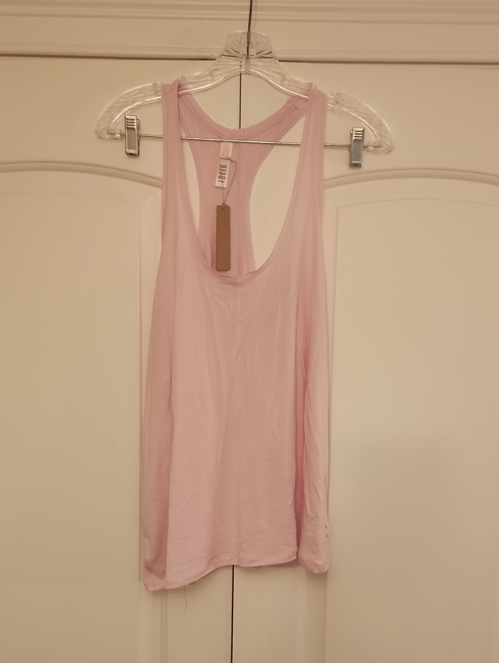 SKIMS Light Pink Racerback Tank Top